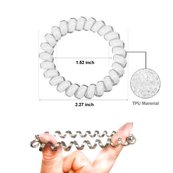 SPIRAL HAIR TIES NO CREASE PONYTAIL 10 PC! - Picture 5 of 10